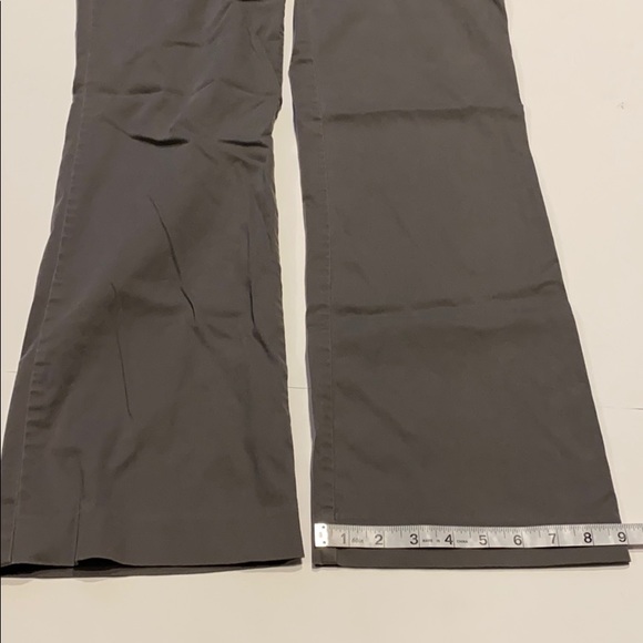 Loft Outlet SZ 0 Curvy Gray Flat Front Trousers Pants - Picture 6 of 13